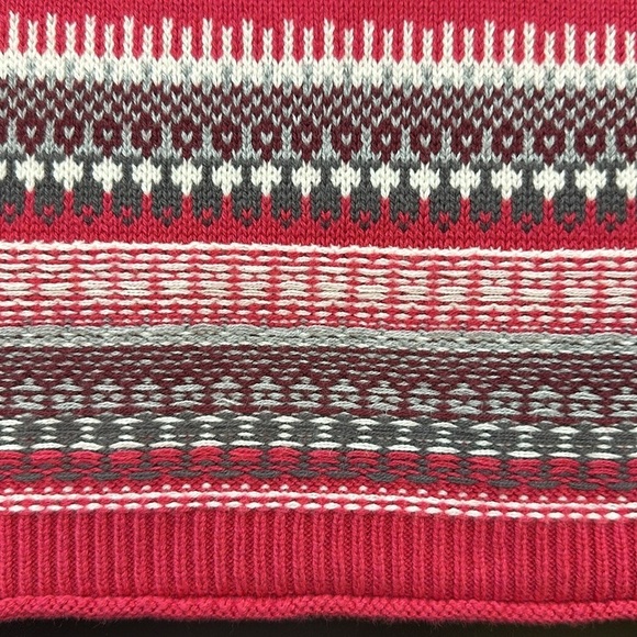 Athleta Pink Fair Isle Knit Sweater Dress Small Soft Cozy Rustic Lodge Winter - Picture 5 of 13